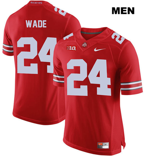Ohio State Buckeyes Men's Shaun Wade #24 Red Authentic Nike College NCAA Stitched Football Jersey XO19T36NO